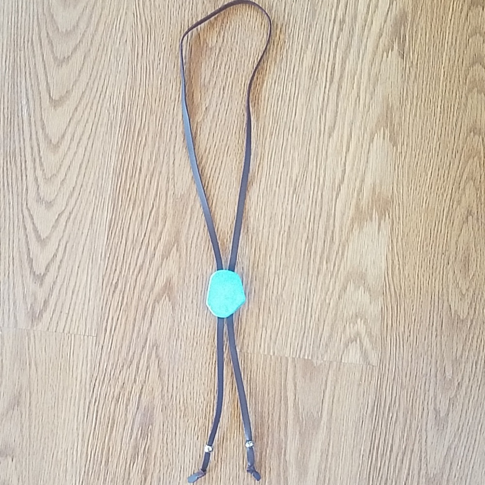 Turquoise Slab Bolo Tie